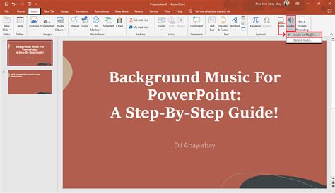 How to Add Background Music to PowerPoint: Tips and Techniques for an Enhanced Presentation Experience