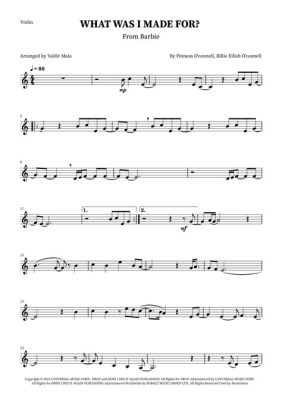 What Was I Made For: Clarinet Sheet Music and its Importance